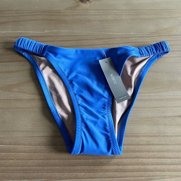 J. Crew Women’s Blue Scrunchie Strap Bikini Bottom XXS - Picture 1 of 5